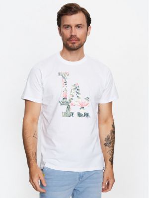 Тениска на цветя 47 Brand бяло