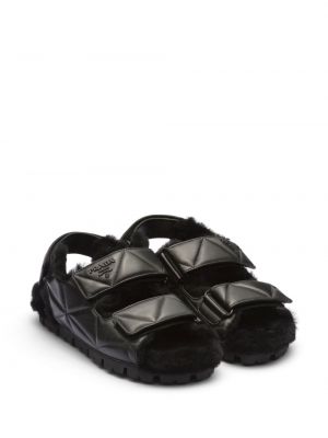 Chunky tipa sandales Prada melns