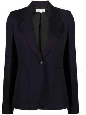 Ull lang blazer Victoria Beckham blå