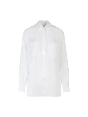 Koszula oversize Burberry biała