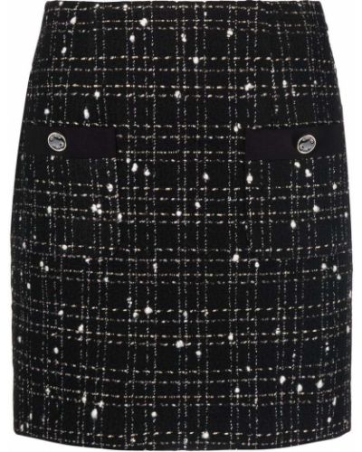 Falda de tubo de tweed Liu Jo negro