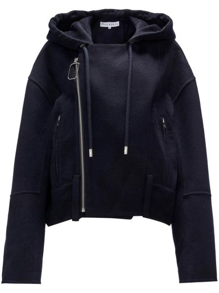 Woll lange jacke mit kapuze Jw Anderson