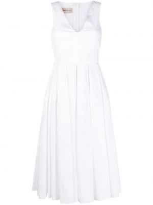 Sukienka bez rękawów z dekoltem w serek Blanca Vita biała