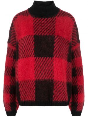 Pleten pulover s karirastim vzorcem Woolrich