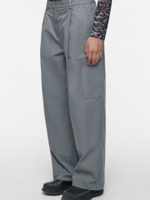 Хлопковые брюки карго с карманами Befree серые