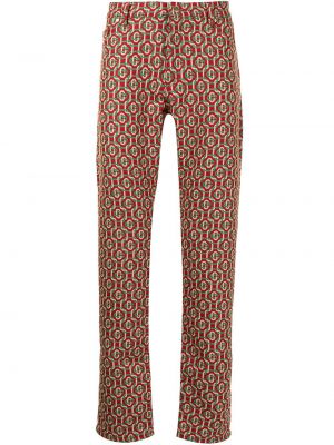Pantalones rectos slim fit Casablanca rojo