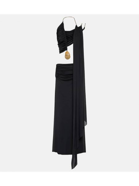 Φόρεμα ζέρσεϊ από ζέρσεϋ Christopher Esber μαύρο