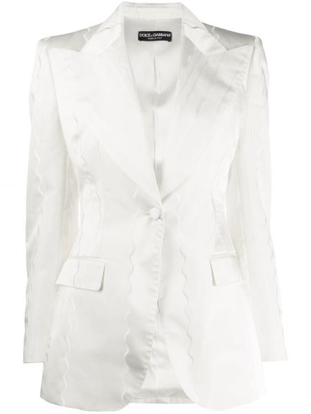Blazer ajustado Dolce & Gabbana blanco