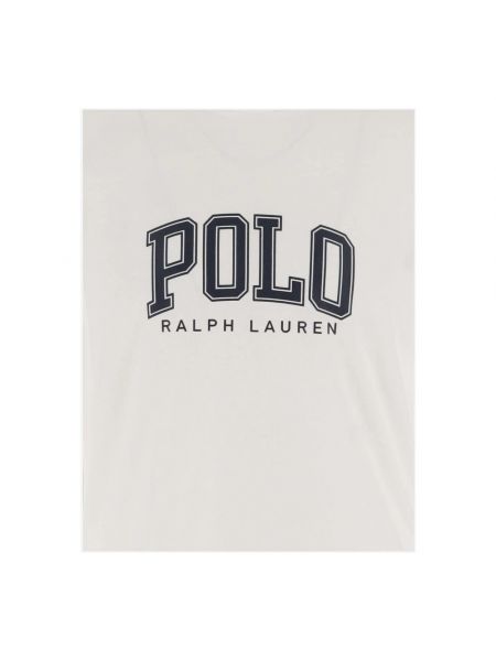 Polo de algodón de cuello redondo de tela jersey Polo Ralph Lauren