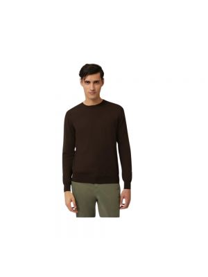Sweter z wełny merino Harmont & Blaine brązowy