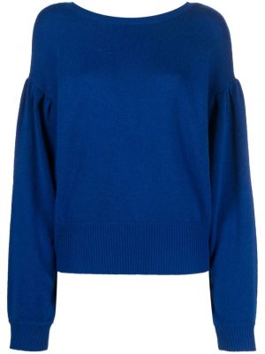 Кашмирен вълнен пуловер Odeeh синьо