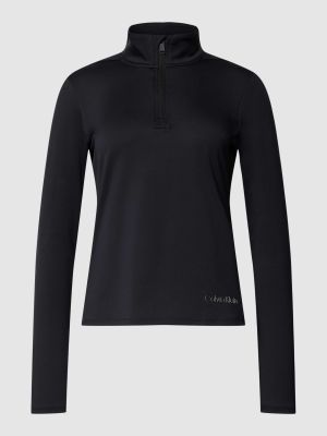 Bluza ze stójką z długim rękawem Calvin Klein Performance czarna