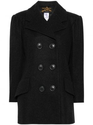 Vlněný kabát Vivienne Westwood Pre-owned šedý