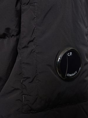 Péřová bunda s kapucí C.p. Company černá