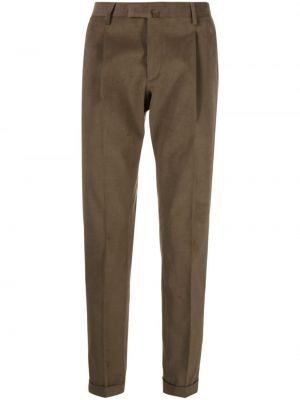 Bavlněné rovné kalhoty Briglia 1949 hnědé