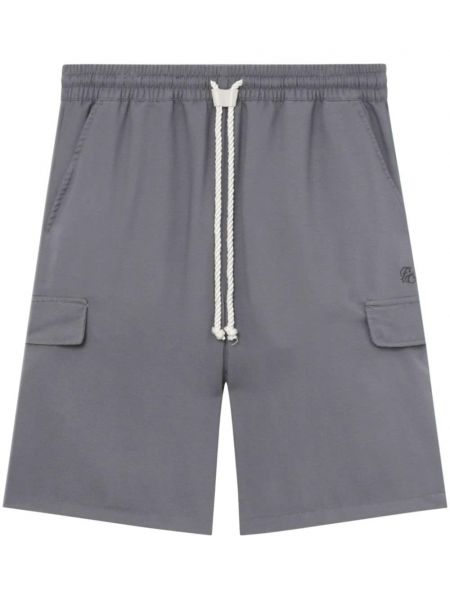 Bermudas brodeés Five Cm gris