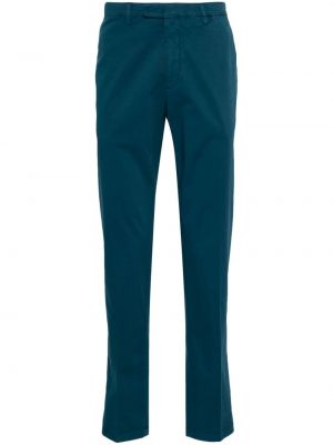 Pantaloni chino din bumbac Boglioli albastru