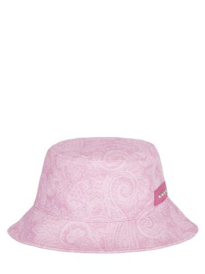 Cappello con visiera di cotone Etro rosa