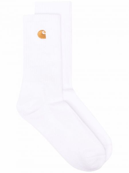 Chaussettes brodeés Carhartt Wip blanc