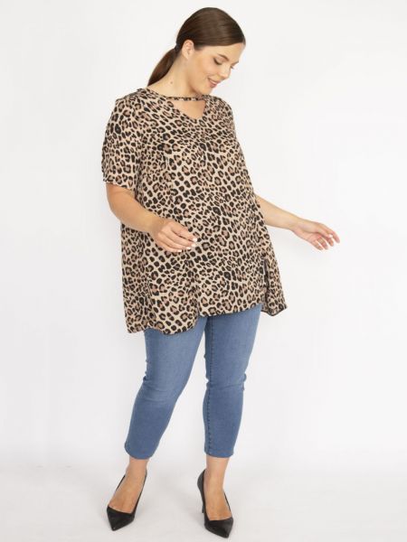 Bluză cu model leopard şans