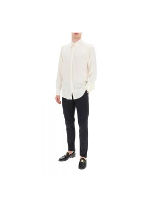 Camisa de raso Dolce & Gabbana blanco