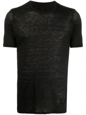 Lininis marškinėliai 120% Lino juoda