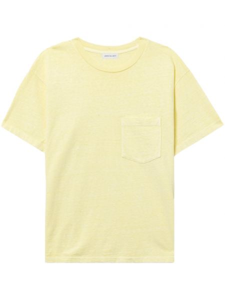 T-shirt mit taschen John Elliott gelb