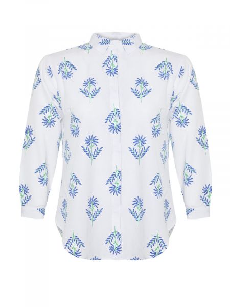 Krekls ar tropisku rakstu Trendyol balts