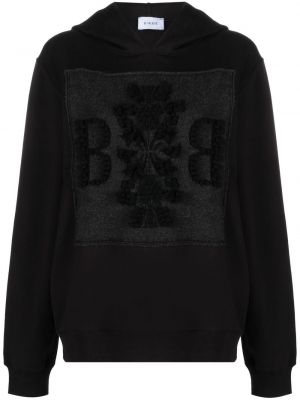 Pamučna hoodie s kapuljačom Barrie crna