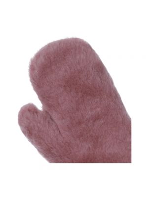 Rękawiczki Max Mara różowe