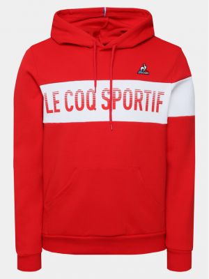 Sweat zippé de sport Le Coq Sportif rouge