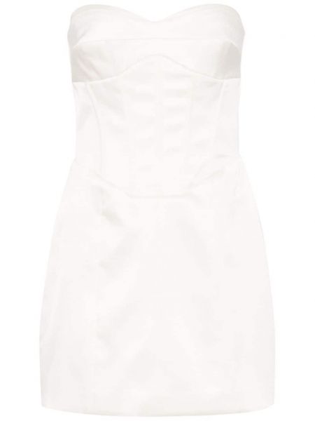 Saténové mini šaty Reformation biela