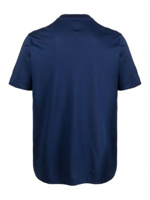 T-shirt col rond Mazzarelli bleu