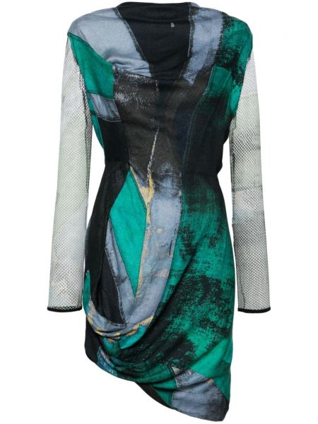 Mrežasta ravna haljina Vivienne Westwood Pre-owned plava