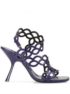 Sandale din piele Sergio Rossi violet
