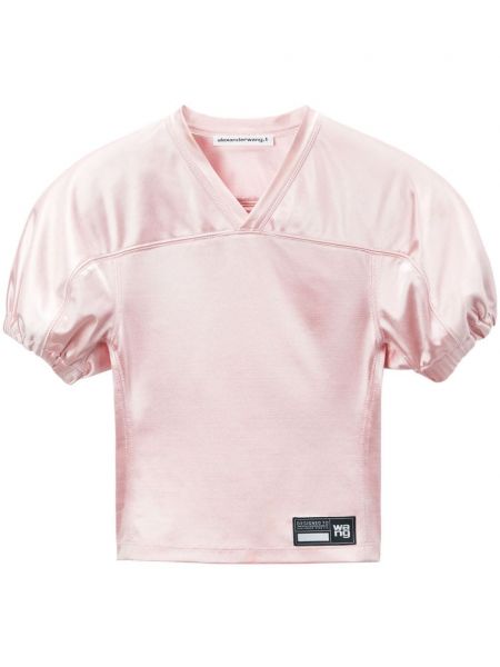 Majica od jersey Alexander Wang ružičasta