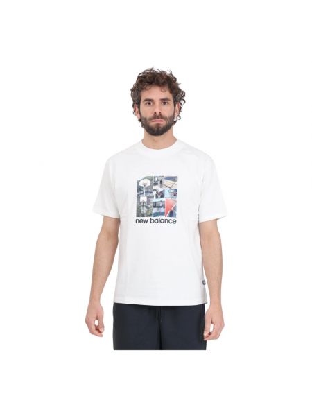 T-shirt New Balance weiß