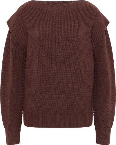 Jednofarebný nylonový priliehavý sveter Izia - červená