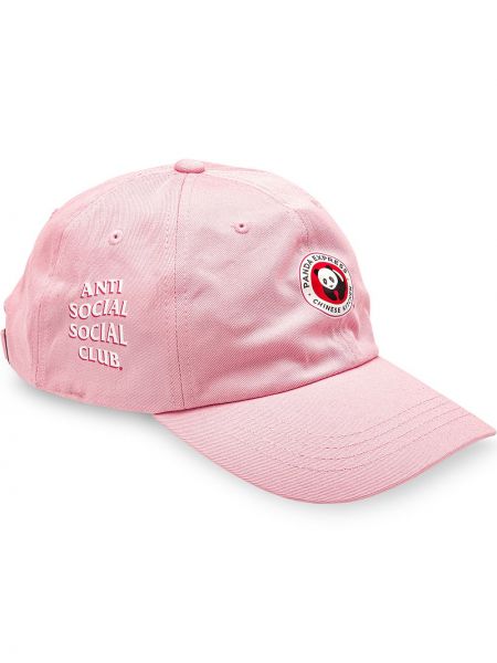 Кепка с логотипом Anti Social Social Club, розовая