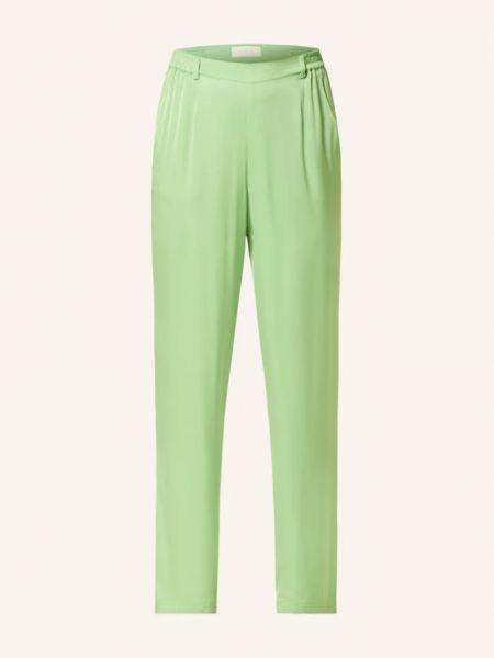 Атласные брюки Ivi Collection зеленые