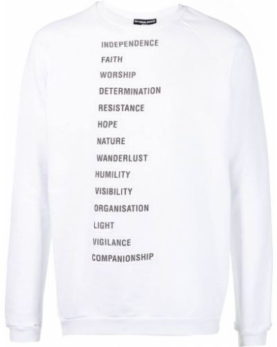 Trykt sweatshirt Raf Simons hvit