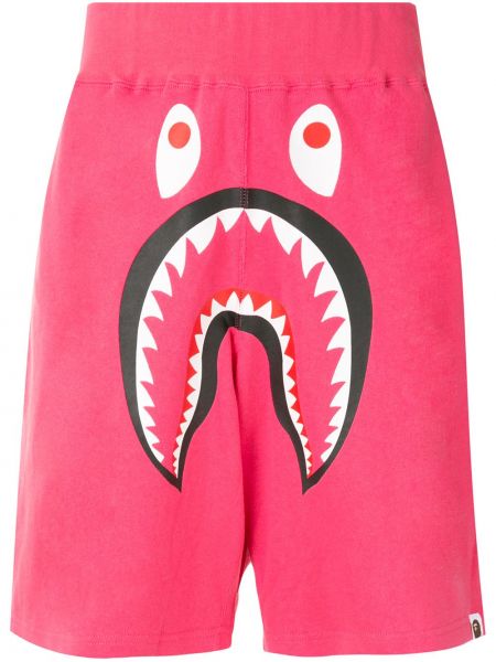 Pantalones cortos deportivos A Bathing Ape® rosa