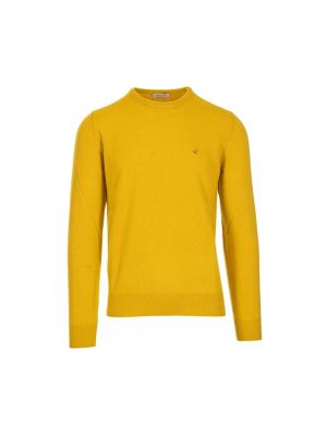 Sweter wełniany Brooksfield żółty