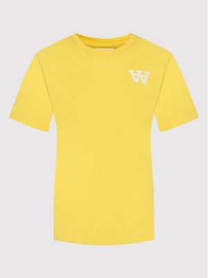 T-Shirt Mia 10292502-2222 Żółty Regular Fit Wood Wood