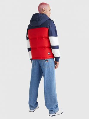 Kamizelka jeansowa Tommy Jeans czerwona