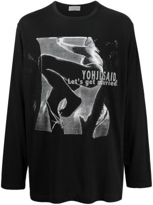 Långärmad t-shirt Yohji Yamamoto svart