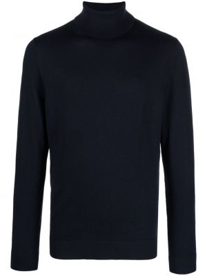 Вълнен пуловер Calvin Klein синьо