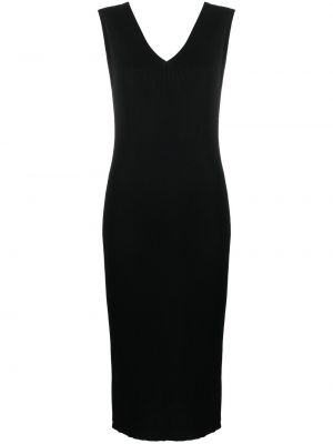 Плетена миди рокля Moncler черно