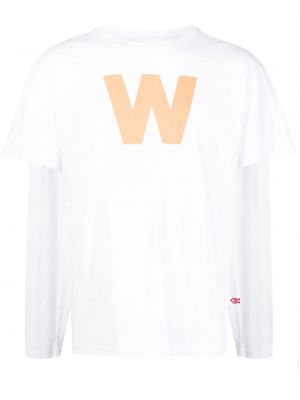 Тениска с принт Walter Van Beirendonck бяло
