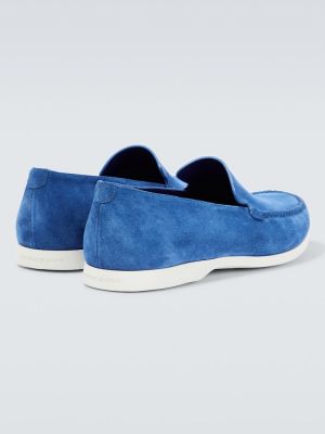 Semišové loafers Manolo Blahnik modré